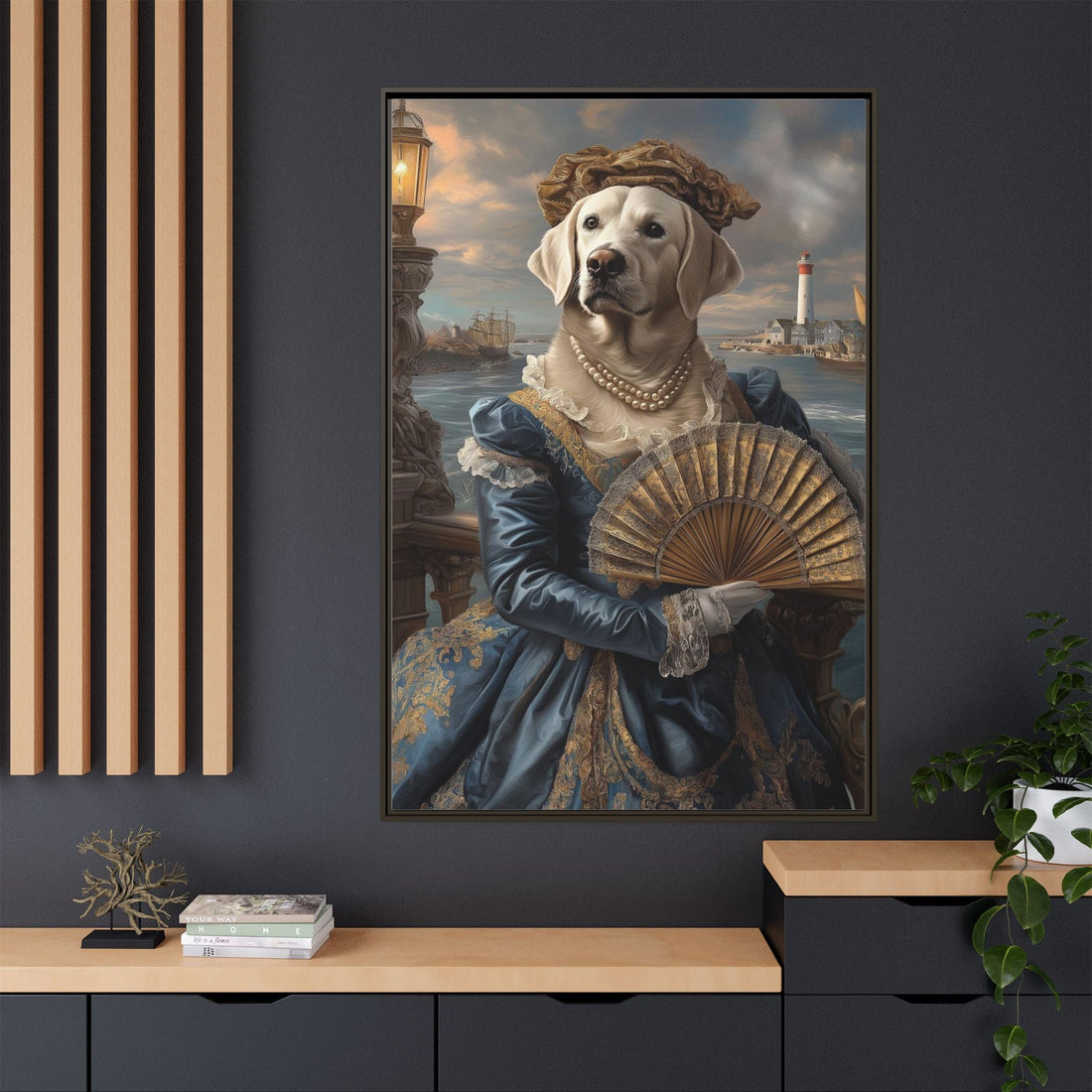 Whimsical Dog Portrait Canvas – Unique Pet Art