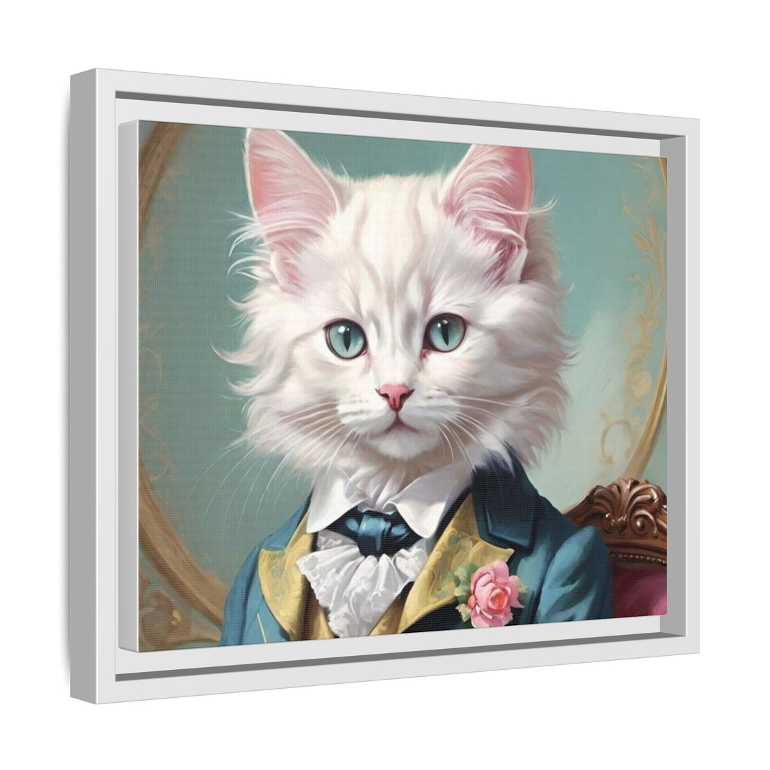 Framed Cat Portrait Art – Unique Wall Decor