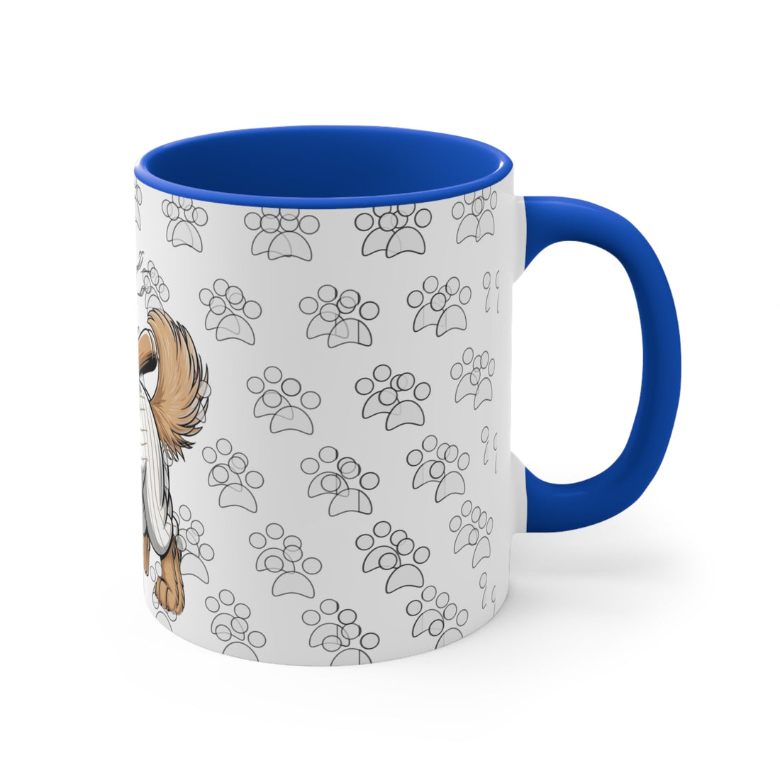 Playful Dog Accent Mug – Cute Pet Gift