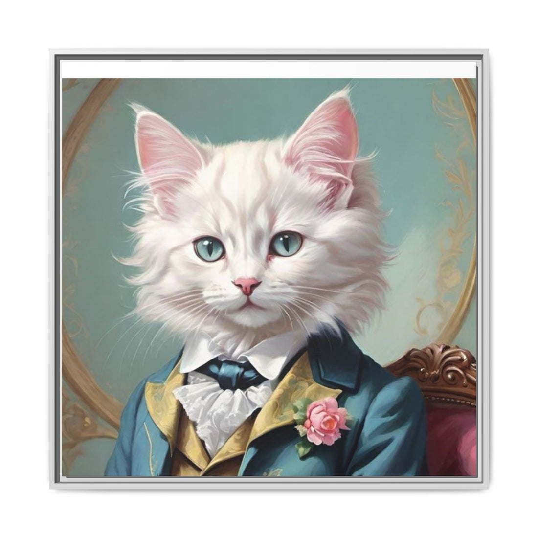Framed Cat Portrait Art – Unique Wall Decor