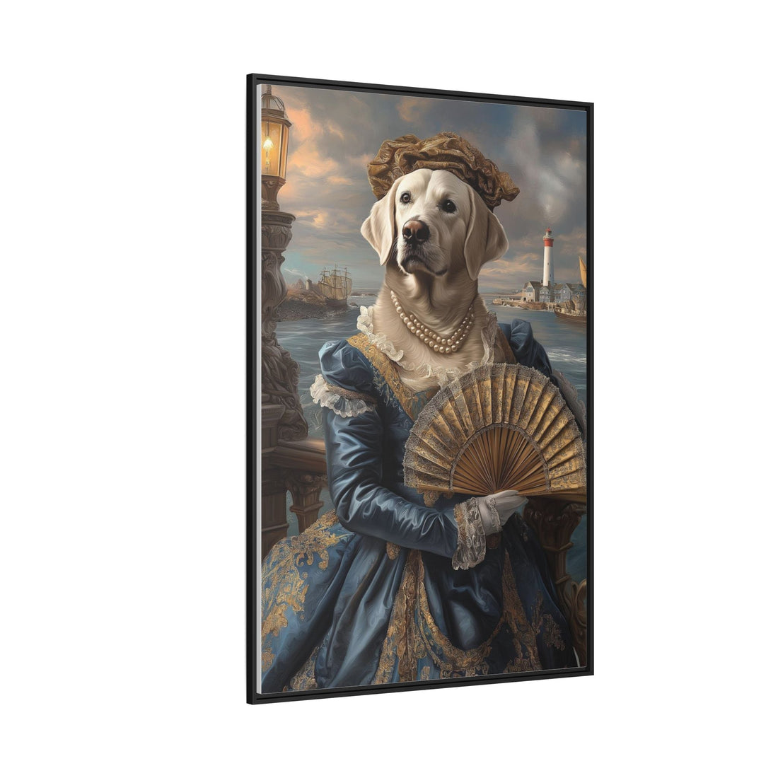 Whimsical Dog Portrait Canvas – Unique Pet Art