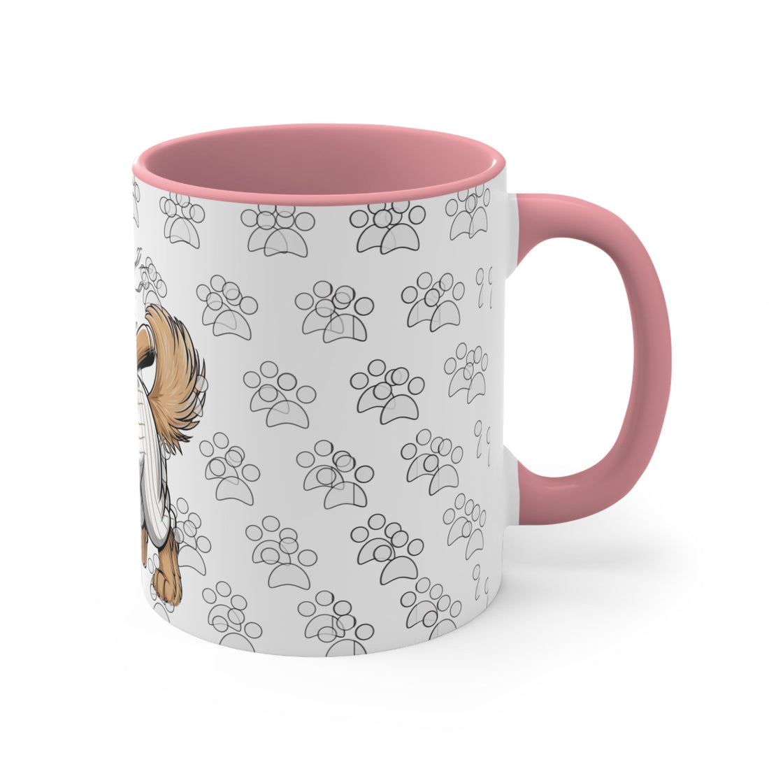 Playful Dog Accent Mug – Cute Pet Gift