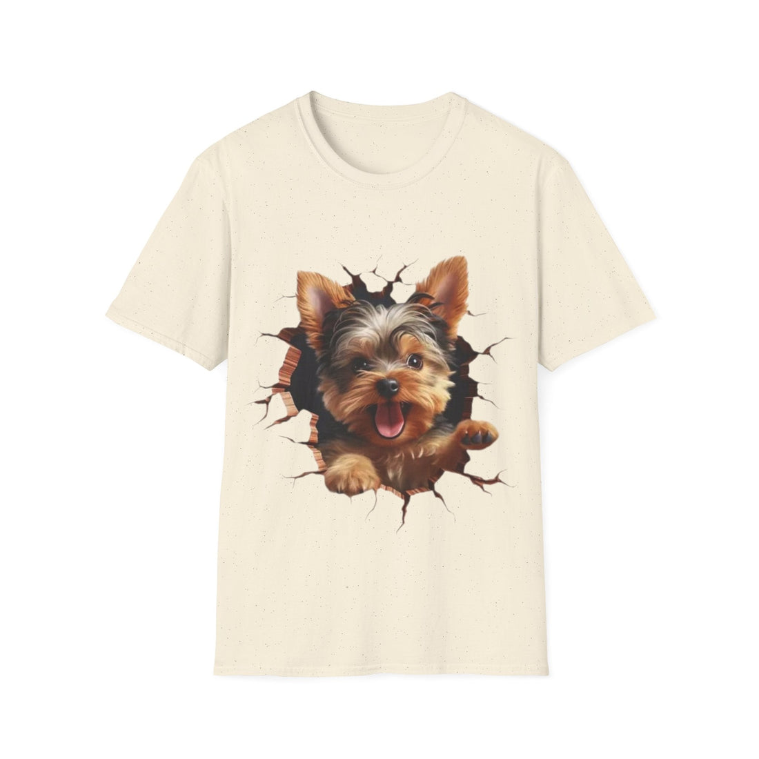 Cute Yorkie 3D Graphic Tee – Pet Gift