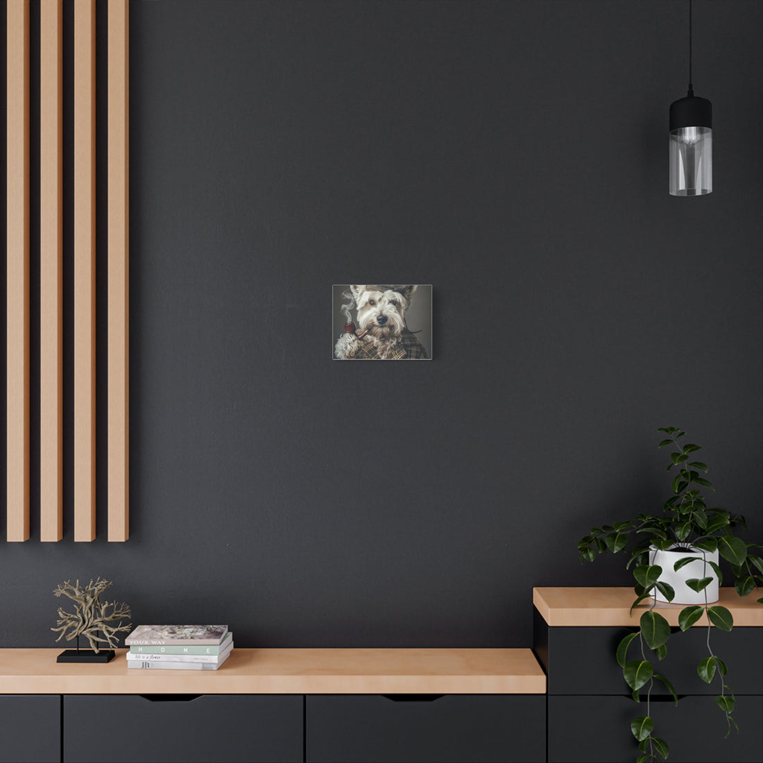 Whimsical Pet Portrait Canvas – Unique Wall Art