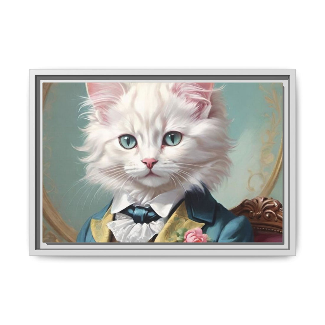 Framed Cat Portrait Art – Unique Wall Decor