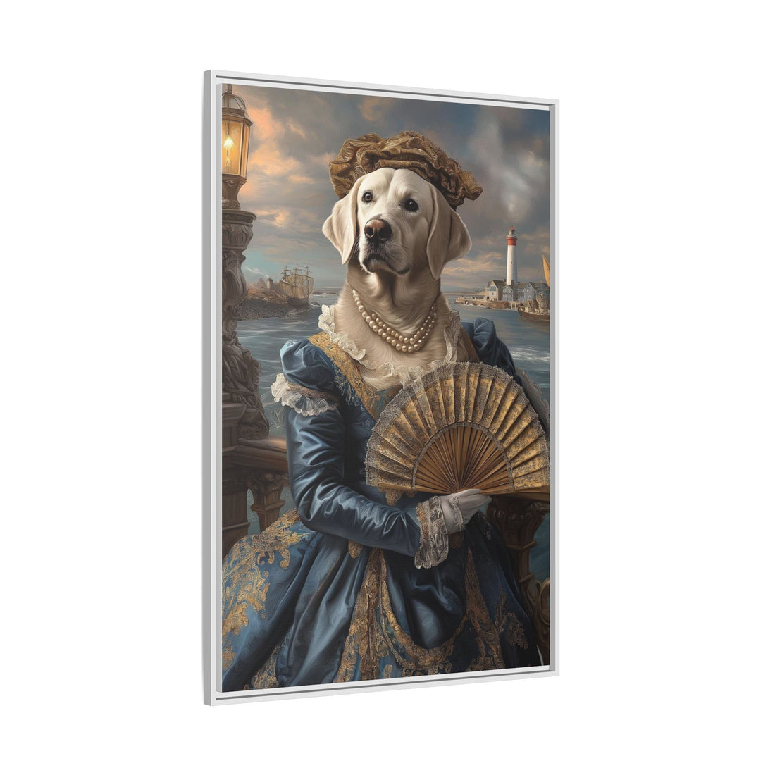 Whimsical Dog Portrait Canvas – Unique Pet Art