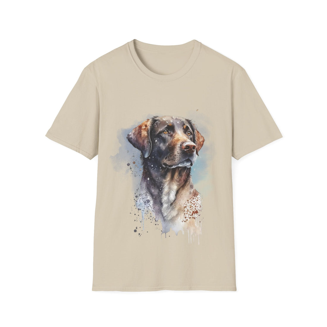 Watercolor Dog Art T-Shirt – Pet Lover Gift