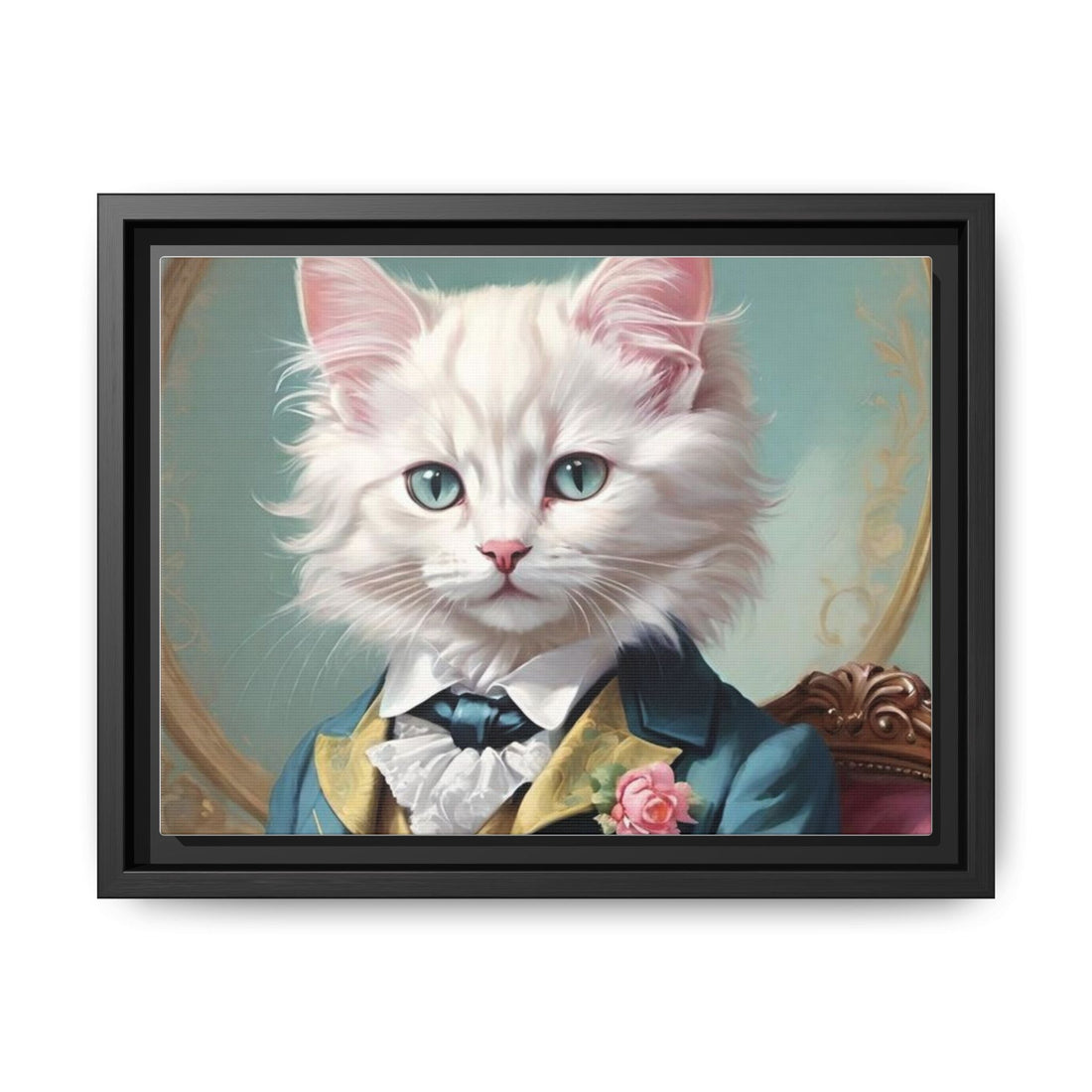 Framed Cat Portrait Art – Unique Wall Decor