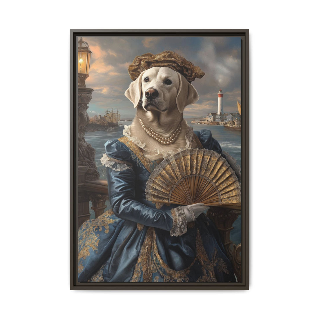 Whimsical Dog Portrait Canvas – Unique Pet Art