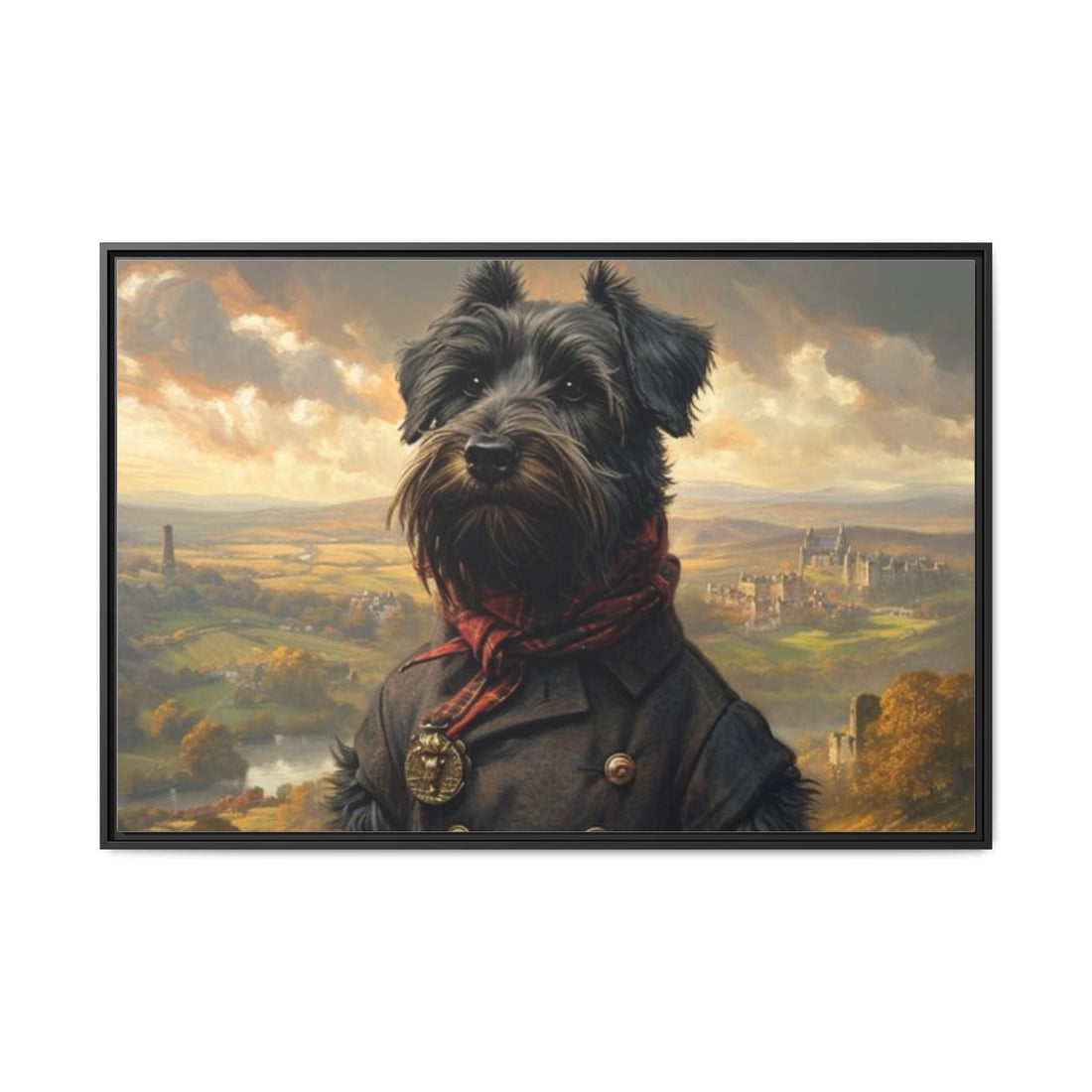 Framed Dog Portrait Canvas – Unique Wall Art