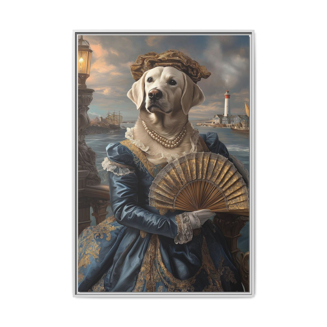 Whimsical Dog Portrait Canvas – Unique Pet Art
