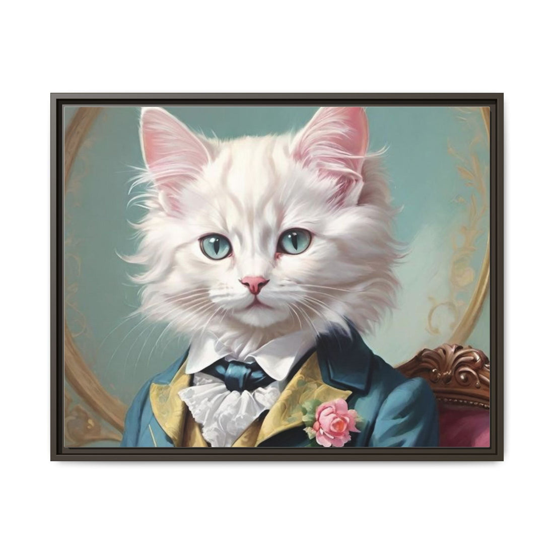 Framed Cat Portrait Art – Unique Wall Decor