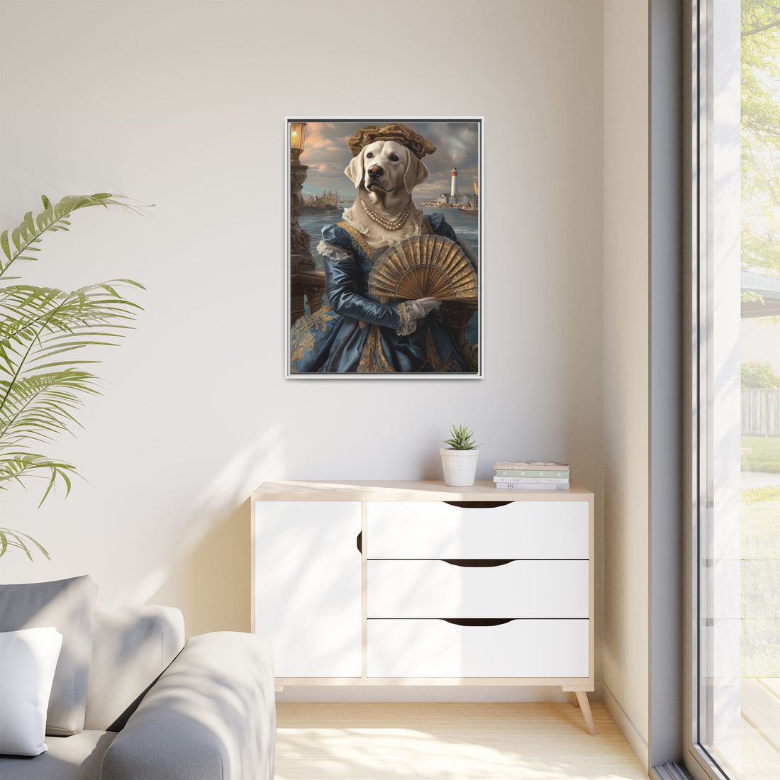 Whimsical Dog Portrait Canvas – Unique Pet Art