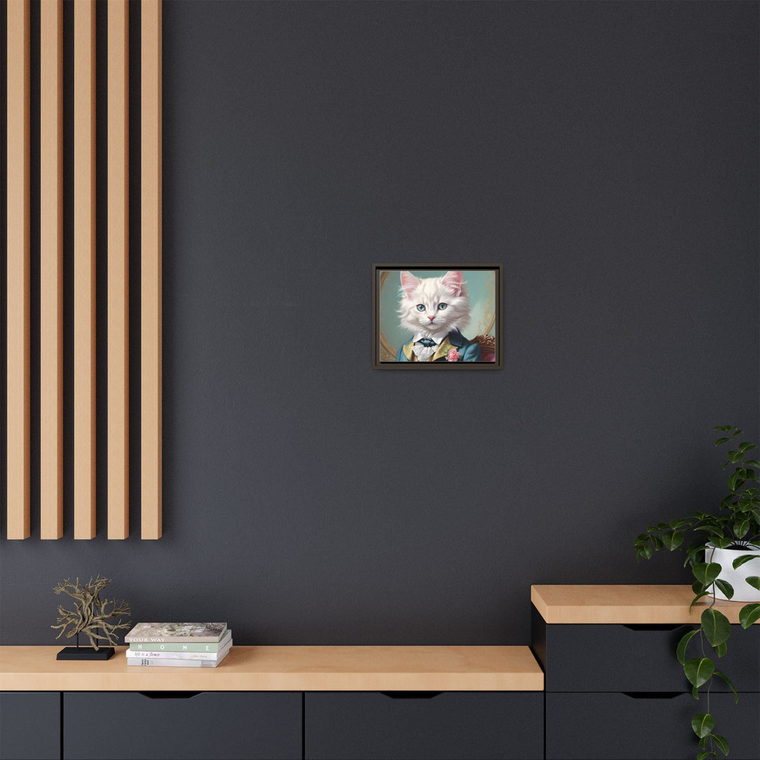 Framed Cat Portrait Art – Unique Wall Decor