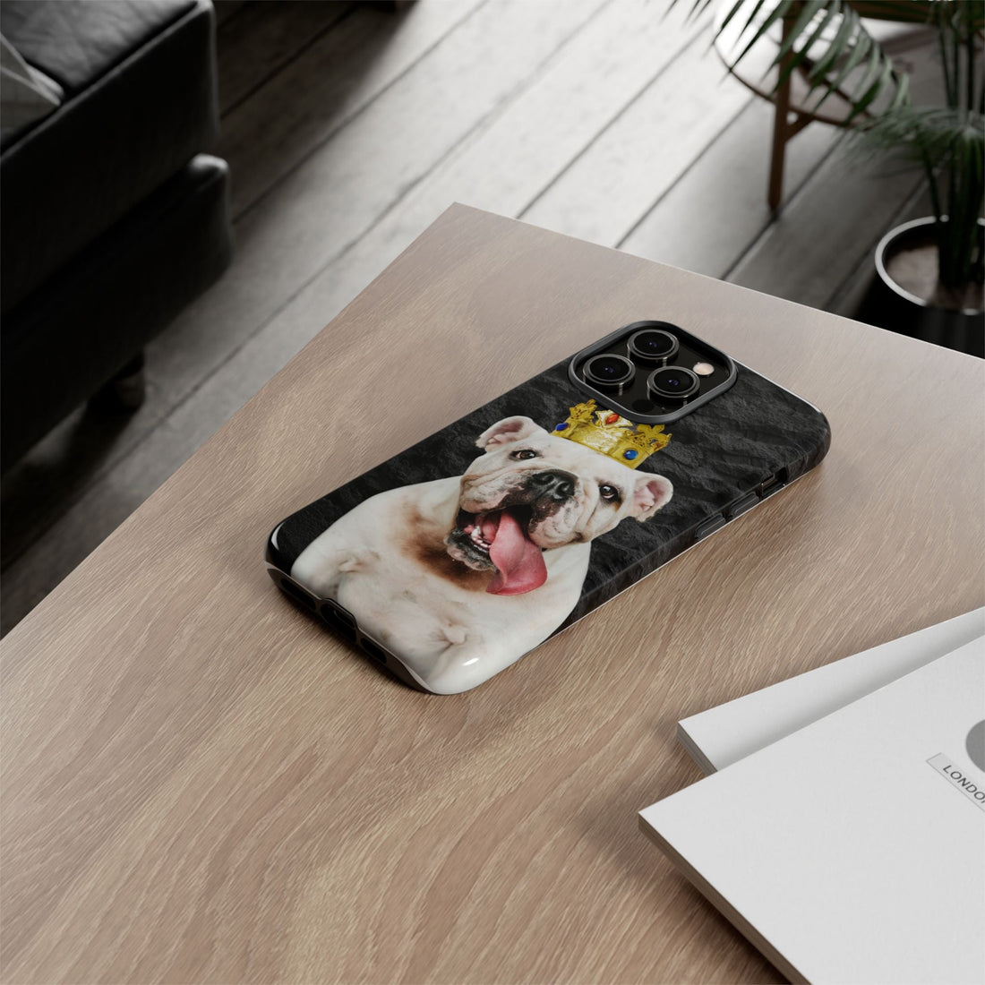 Crowned Dog Phone Case – Unique Pet Gift