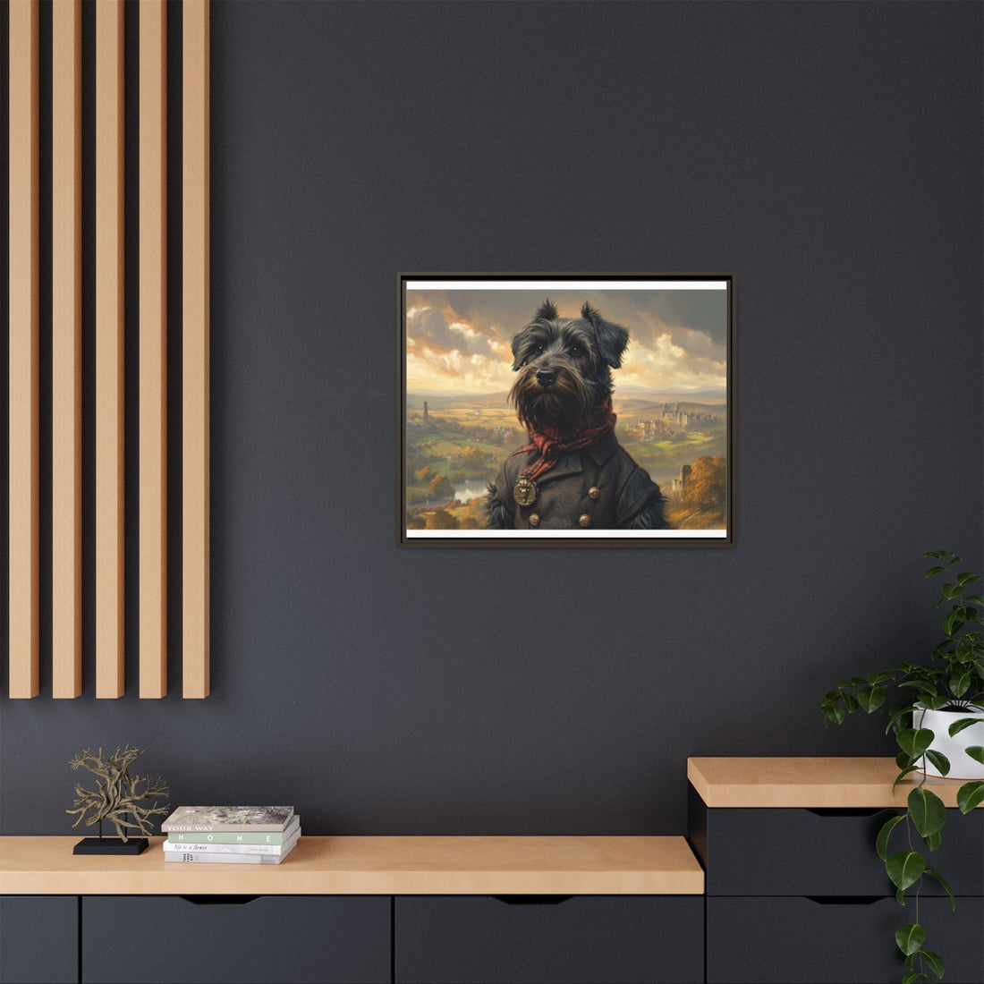 Framed Dog Portrait Canvas – Unique Wall Art