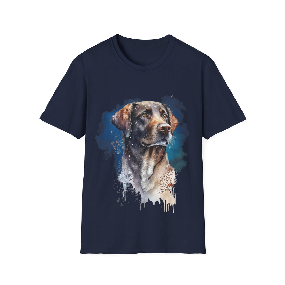 Watercolor Dog Art T-Shirt – Pet Lover Gift