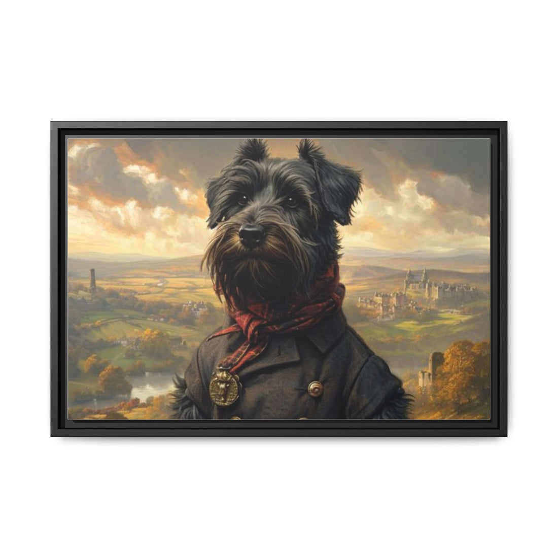 Framed Dog Portrait Canvas – Unique Wall Art