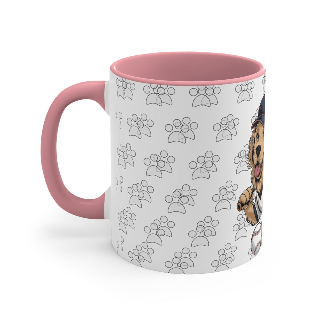 Playful Dog Accent Mug – Cute Pet Gift