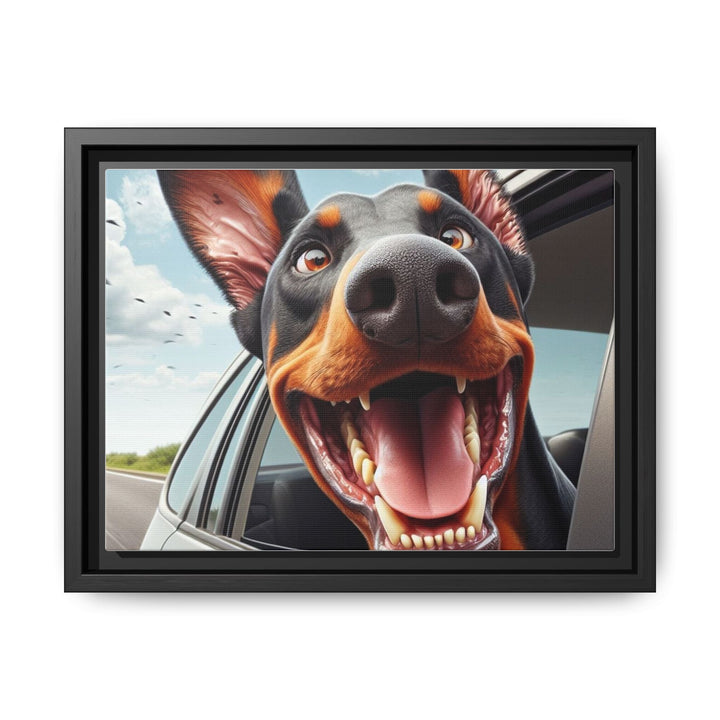 Framed Dog Portrait – Cute Multi-Color Wall Art