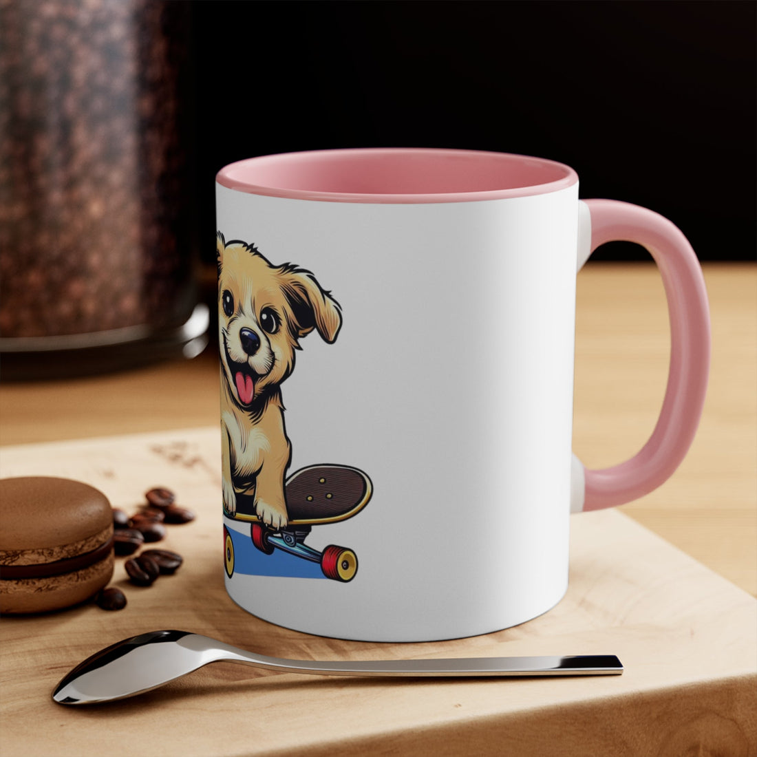 Skateboarding Puppy Mug – Funny Dog Gift