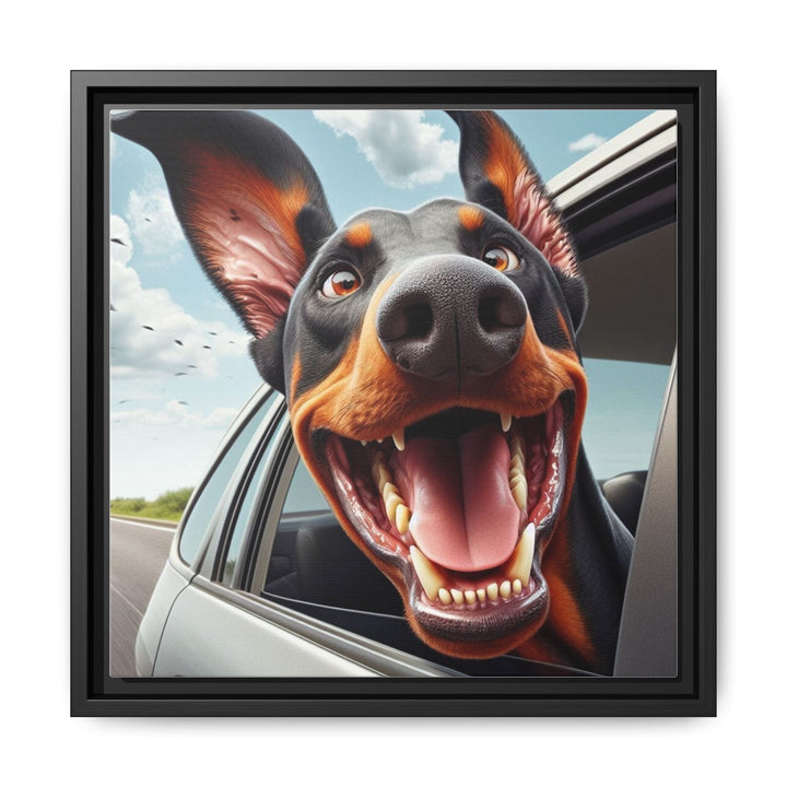 Framed Dog Portrait – Cute Multi-Color Wall Art