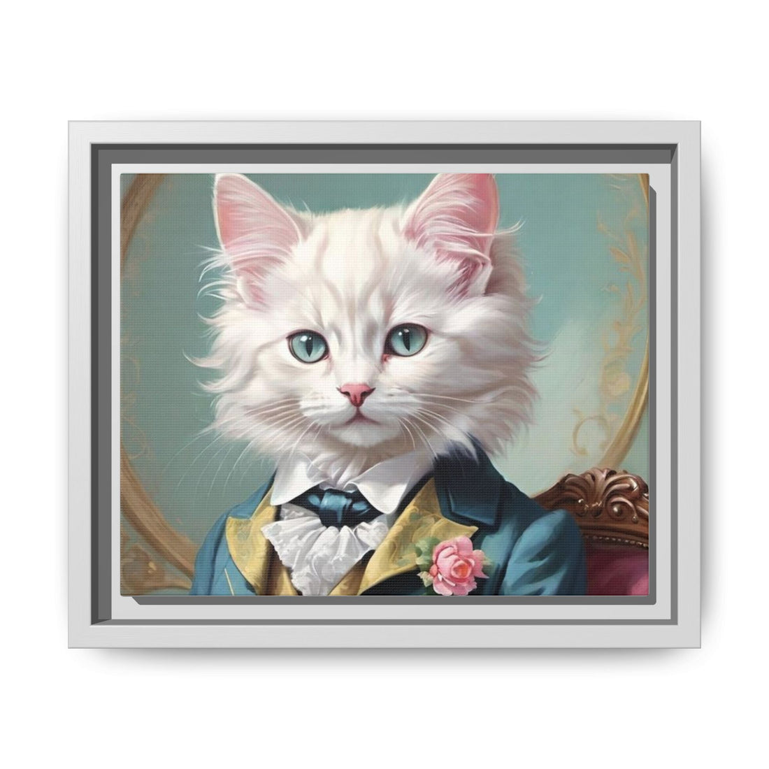 Framed Cat Portrait Art – Unique Wall Decor