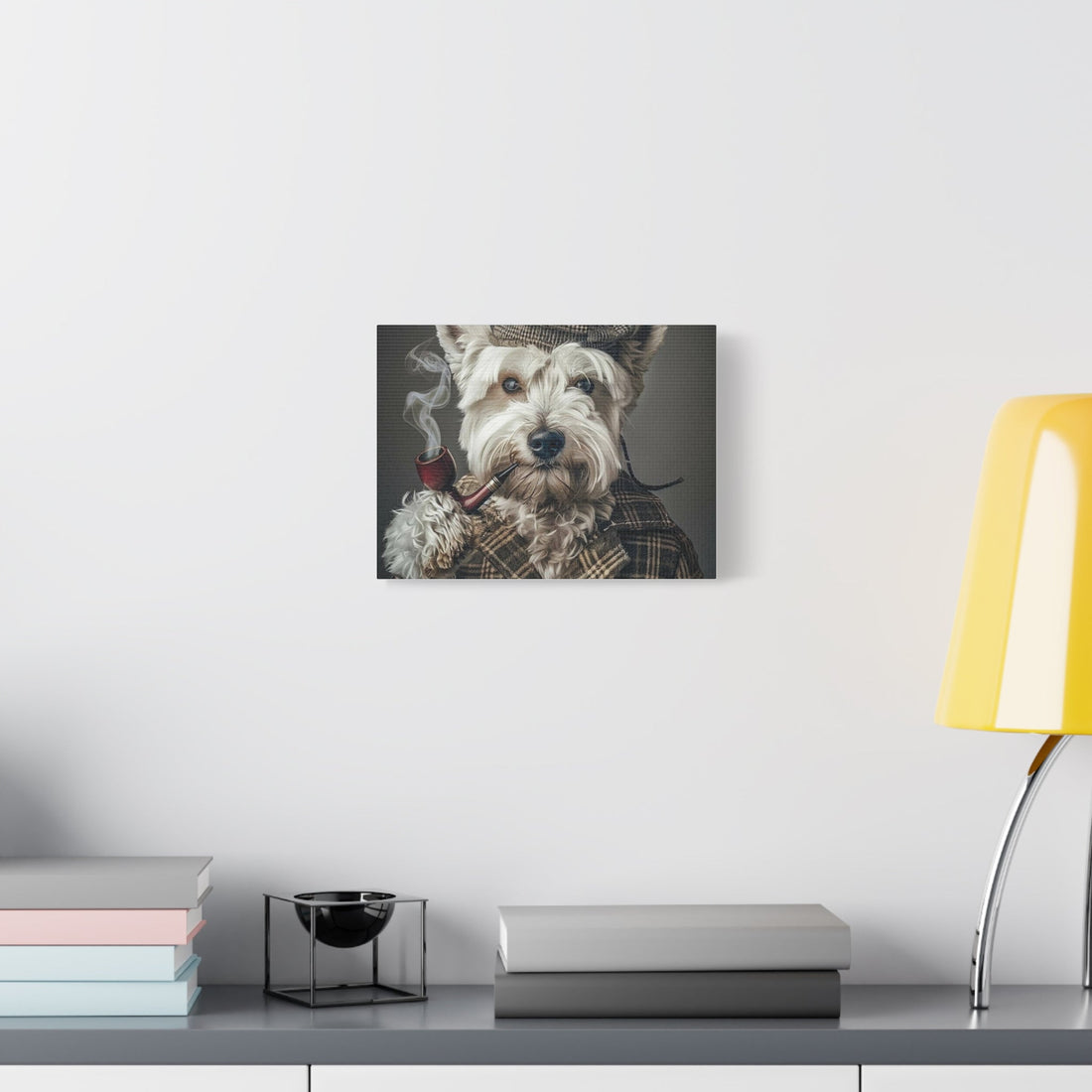 Whimsical Pet Portrait Canvas – Unique Wall Art