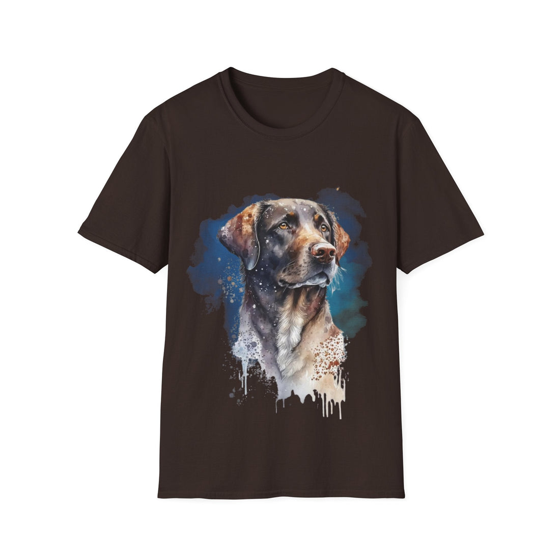 Watercolor Dog Art T-Shirt – Pet Lover Gift