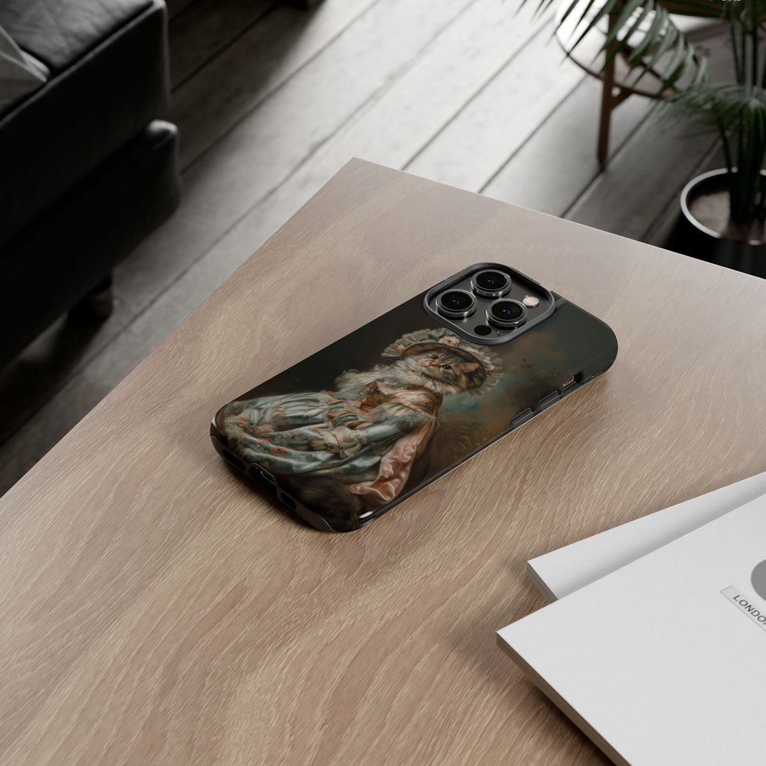 Charming Vintage Cat Phone Case – Unique Gift