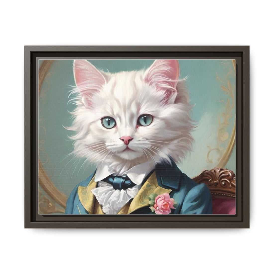 Framed Cat Portrait Art – Unique Wall Decor