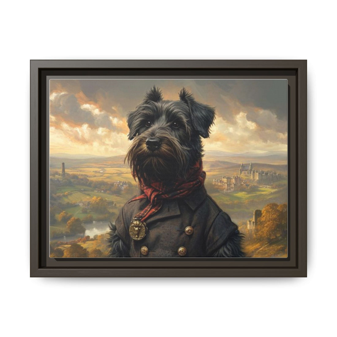Framed Dog Portrait Canvas – Unique Wall Art