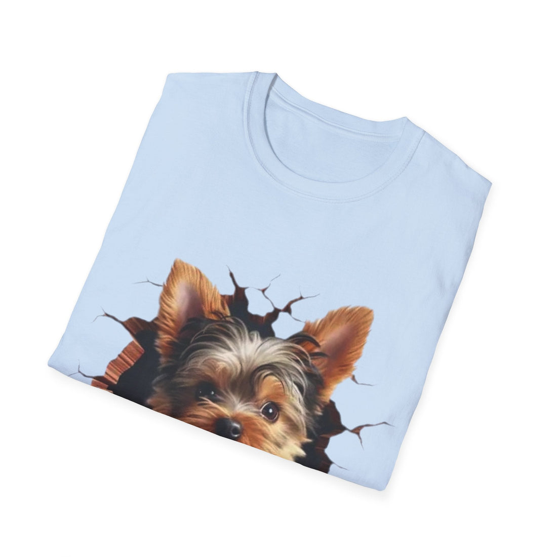 Cute Yorkie 3D Graphic Tee – Pet Gift