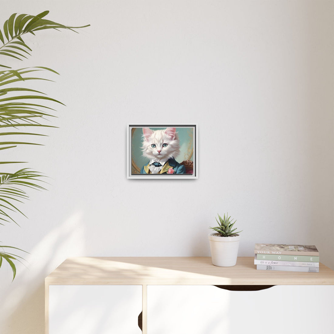 Framed Cat Portrait Art – Unique Wall Decor