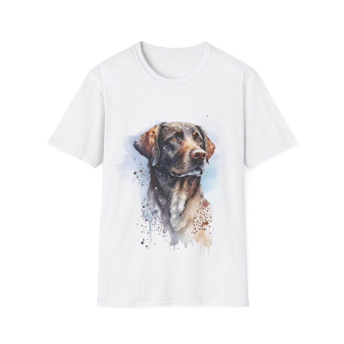 Watercolor Dog Art T-Shirt – Pet Lover Gift