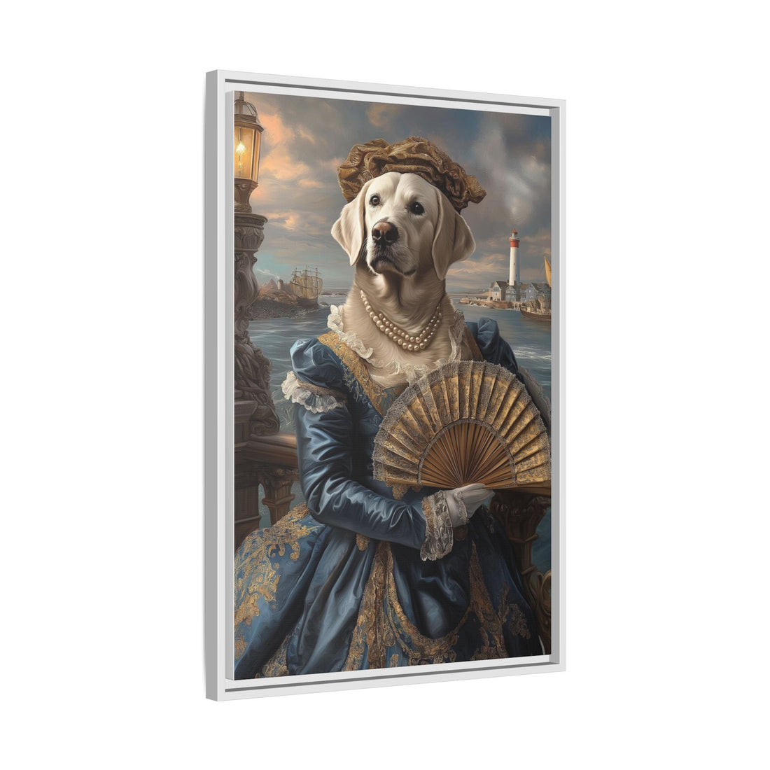 Whimsical Dog Portrait Canvas – Unique Pet Art