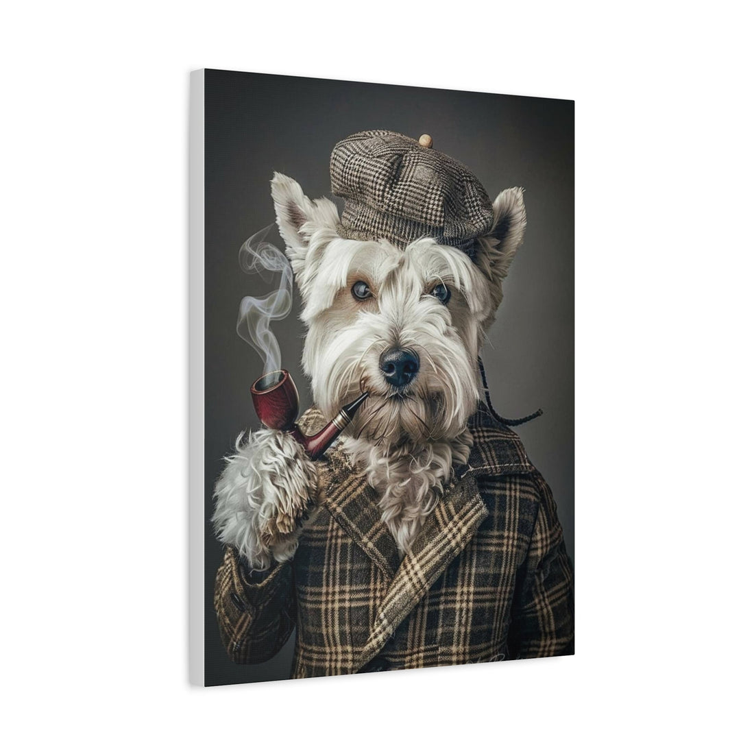 Whimsical Pet Portrait Canvas – Unique Wall Art