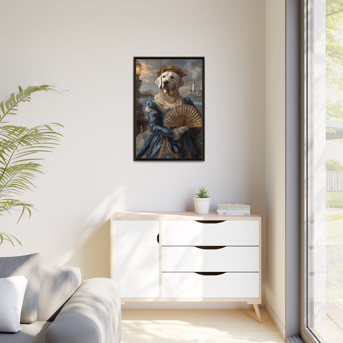 Whimsical Dog Portrait Canvas – Unique Pet Art