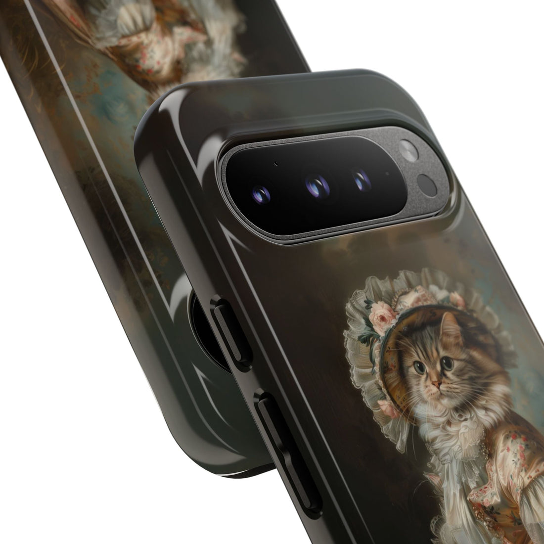 Charming Vintage Cat Phone Case – Unique Gift