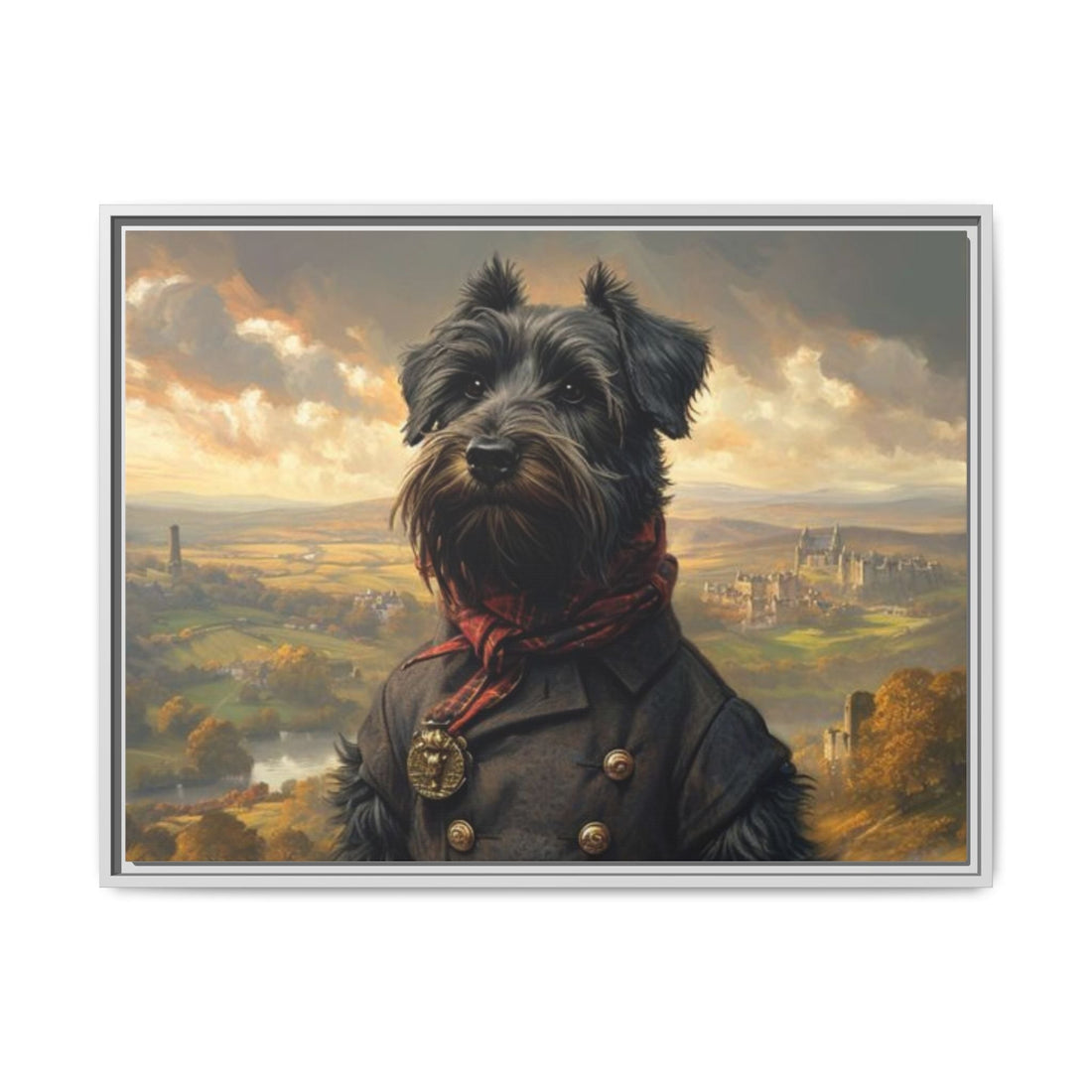 Framed Dog Portrait Canvas – Unique Wall Art