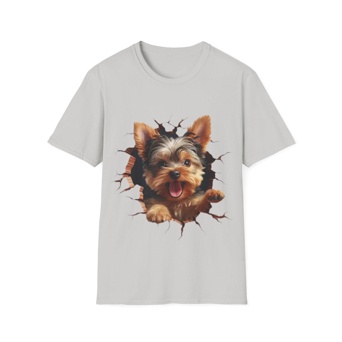 Cute Yorkie 3D Graphic Tee – Pet Gift