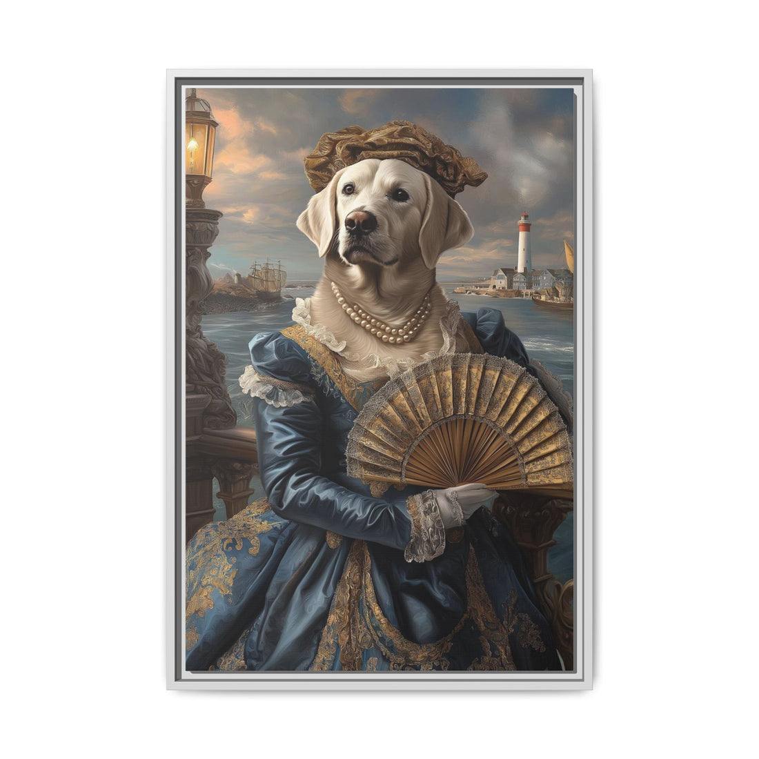 Whimsical Dog Portrait Canvas – Unique Pet Art